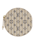 Louis Vuitton Mini Lin Round Coin Purse, front view